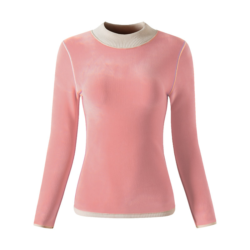 中领保暖加绒单件学生紧身美体内衣 赛百合保暖上装