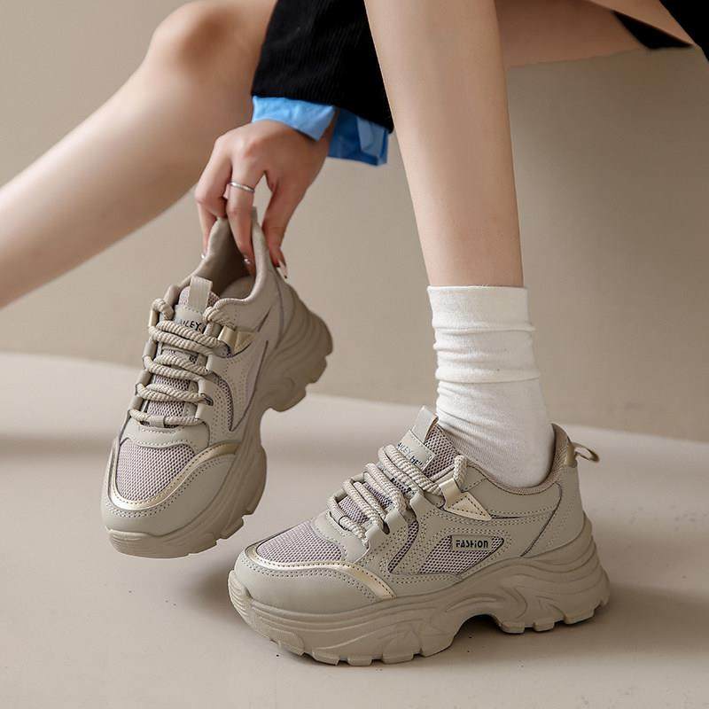 春季屎感厚底老爹鞋女款2026新款春秋大尺码41一43网面透气0119ud,淘宝优惠券,粉丝福利购,淘宝优惠卷