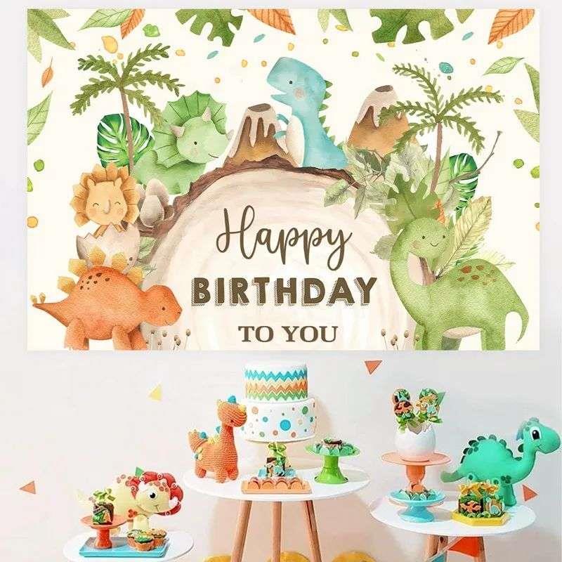 Dinosaur Party Backdrop Dinosaur Birthday Party Decorations - 图0