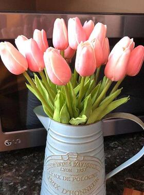 5/10Pcs Tulips Artificial Flower PU Real Touch Tulip Bouquet