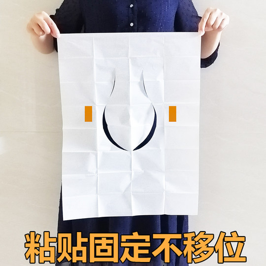 Einweg-Toilettensitz mit spülbarer und wasserlöslicher Verdickung