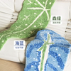 Saipos soft non-slip special-shaped leaf bedside blanket