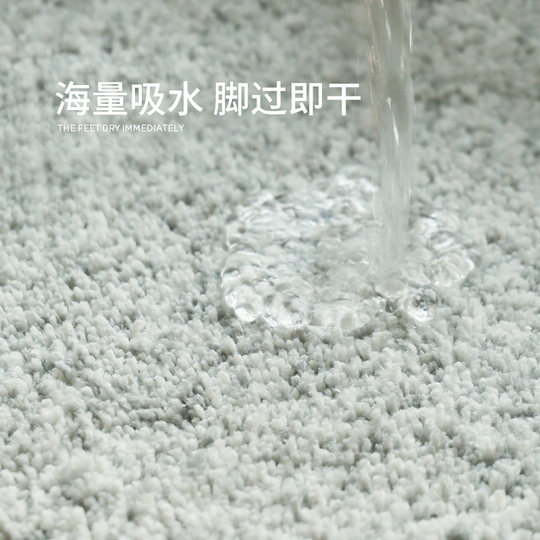 赛波斯简约浴室地垫抑菌吸水防滑家用脚垫卫生间门口地毯2025新款