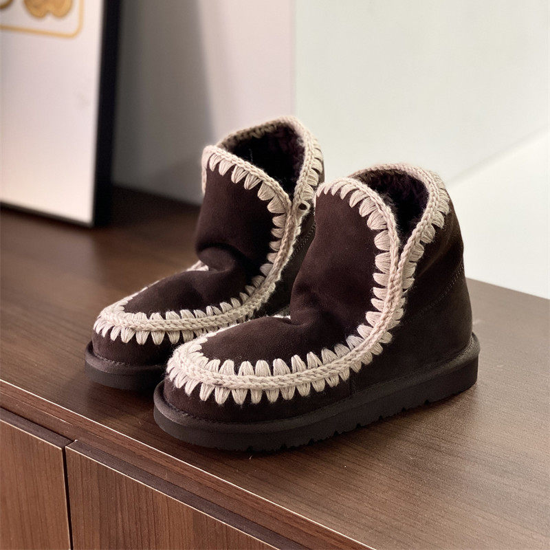 澳洲羊皮毛一体纯羊毛时尚雪地靴女短靴加厚底加绒保暖棉鞋冬季新,淘宝优惠券,粉丝福利购,淘宝优惠卷