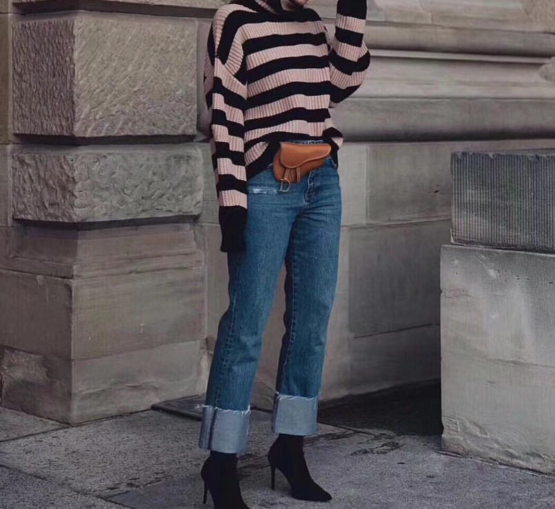 2020小ck新款复古马鞍包真皮女腰包 bapoloti帕保罗蒂女士包袋