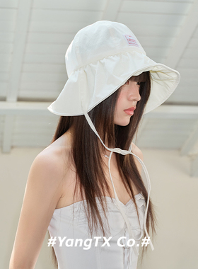 杨同学~蝴蝶结防晒渔夫帽女夏季