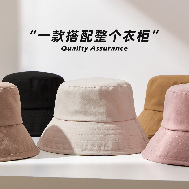 渔夫帽女夏季百搭遮阳帽子2025新款遮脸防晒帽防紫外线大码太阳帽