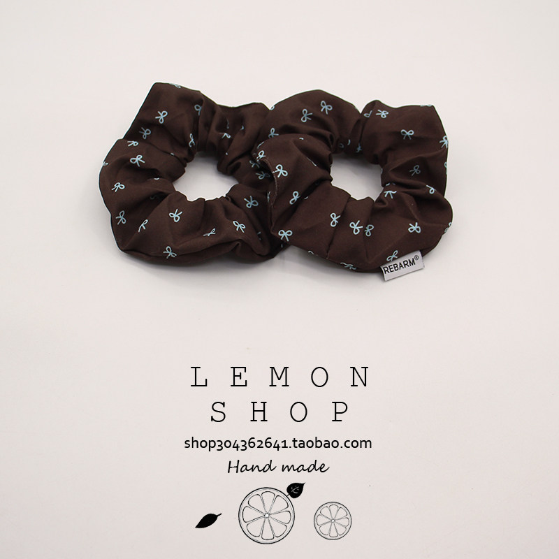 法式复古棕色蝴蝶结大肠发圈女简约扎头发橡皮筋发绳头绳头饰发饰,淘宝优惠券,粉丝福利购,淘宝优惠卷