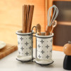 Internet celebrity chopstick cage, beautiful chopstick barrel ceramic household kitchen chopstick barrel special chopsticks knife and fork storage rack