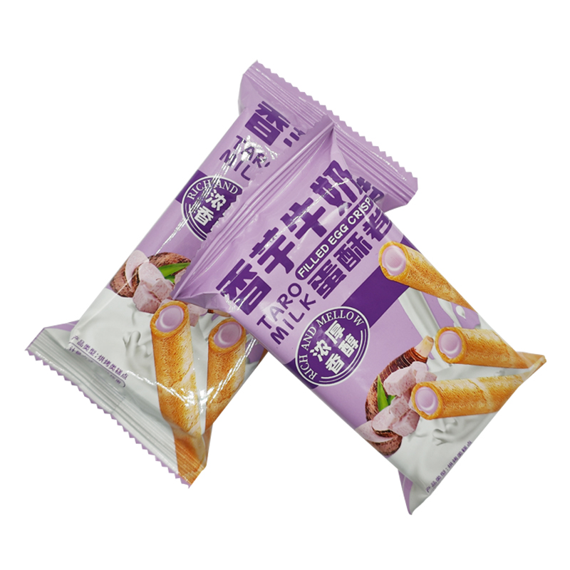 香芋牛奶蛋酥卷夹心蛋卷酥饼干单独小包装办公室零食小吃休闲食品