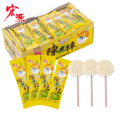 Hongyuan Candy Explosion Slurry Chenpi Sugar Tsai Banks Детская палка с конфетами конфеты ностальгическая сеть закусок красная взрывчатка оптом