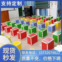 Multifunction Music Stool Classroom Special Hexahedron Colorful Stage Kindergarten Student Choral Stool Music Room Stool