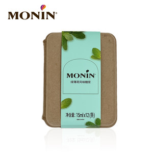 【第二件0元】莫林MONIN绿薄荷风味液体糖浆咖啡伴侣 15ml*12支