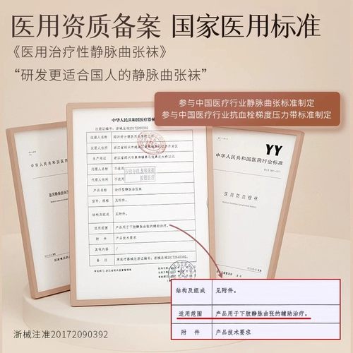 Медицинские антиоперационные вены упругие носки, тип медицинского лечения самца второго уровня послеоперационного давления для защиты теленка нижних конечностей