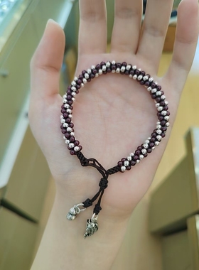 纯银复古做旧小众设计感高级轻奢气质百搭手链