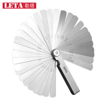 Letta 32 pieces sedimensioning 0 02-1mm stainless steel clearance ruler thick and thin gauge thickness ruler thick and thin with a stopper sheet