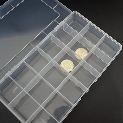 透明塑料盒固定格收纳盒工具零件盒小饰品配件盒电子维修配件盒 - 图3