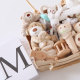 Newborn baby gift box Full moon meets gift wooden ratting toys