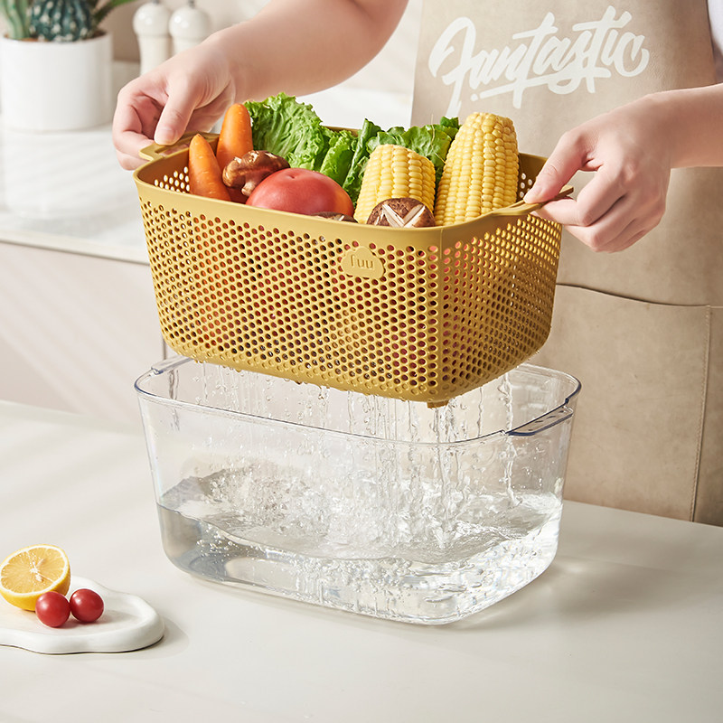 厨房洗菜盆家用沥水篮大容量2026新款多功能滤水菜篓客厅水果篮子,淘宝优惠券,粉丝福利购,淘宝优惠卷