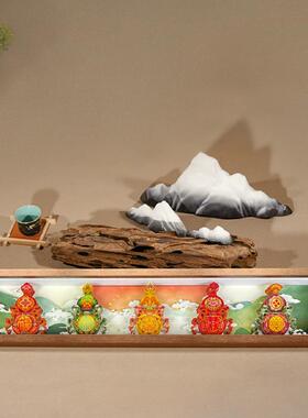 五福临门葫芦3D立体剪纸摆件