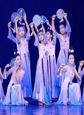 儿童古典舞头饰江南少女春三月舞蹈服胭脂妆桃花笑中国风发饰