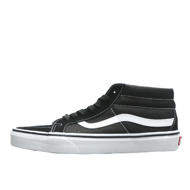 烽火 VANS Sk8 Mid 黑白经典男女运动休闲滑板帆布鞋 VN0A3MUOQF6 - 图3