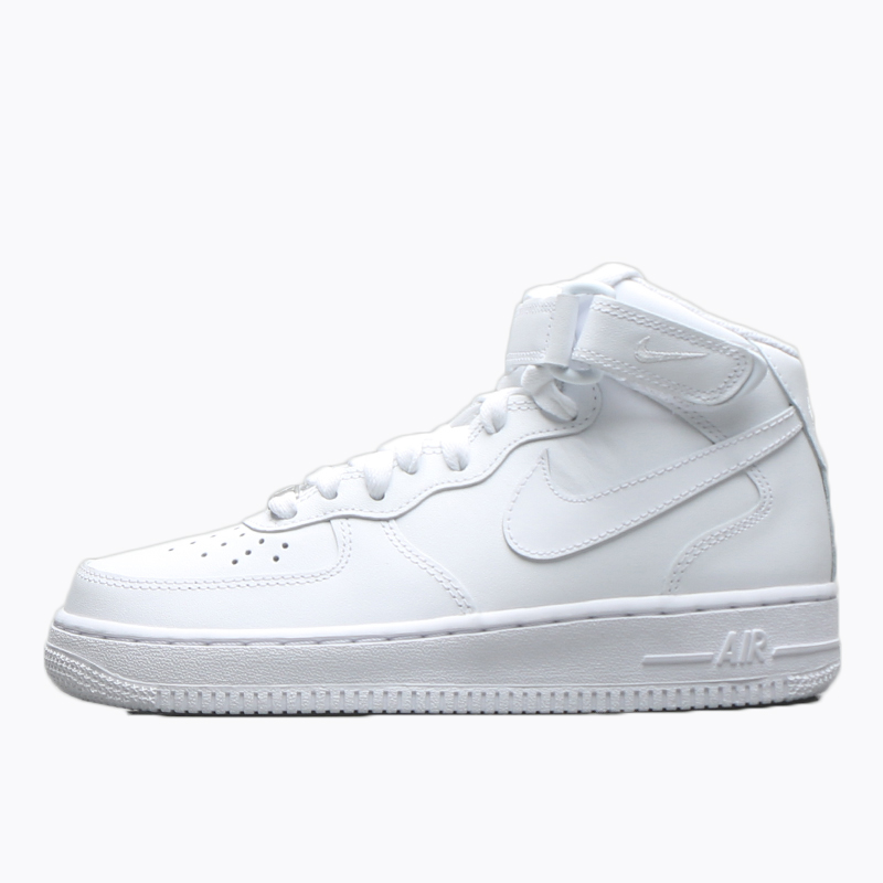 烽火 NIKE AIR FORCE 1 MID '07 AF1全白中帮复古板鞋 CW2289-111 - 图3