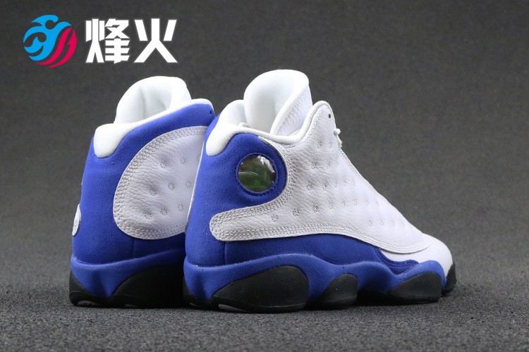 烽火 Air Jordan 13 Hyper AJ13 皇家蓝 白蓝篮球鞋 884129-117 - 图1