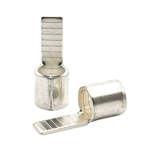 C45紫铜插片DZ47空开插针铜鼻子端头线耳断路器片型冷压接线端子 - 图3