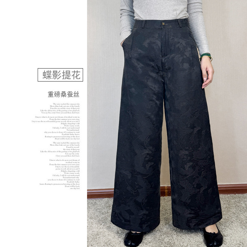 金狸貂皮毛一体裤子女桑蚕丝貂皮棉裤冬高腰东北皮裤香云纱阔腿裤,淘宝优惠券,粉丝福利购,淘宝优惠卷