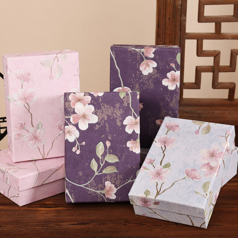 高级感新中式国风首饰收纳盒古风绒花发簪包装盒宋锦发夹高档礼盒,淘宝优惠券,粉丝福利购,淘宝优惠卷