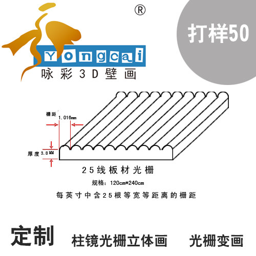 大型三维光栅3D立体画两变图画圆点软硬光栅三变画定做动态画定制 - 图0