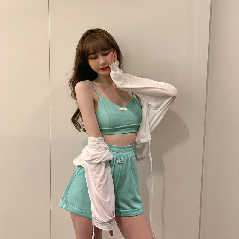 2020夏新网红休闲套装长袖连帽薄款 beihong时尚套装