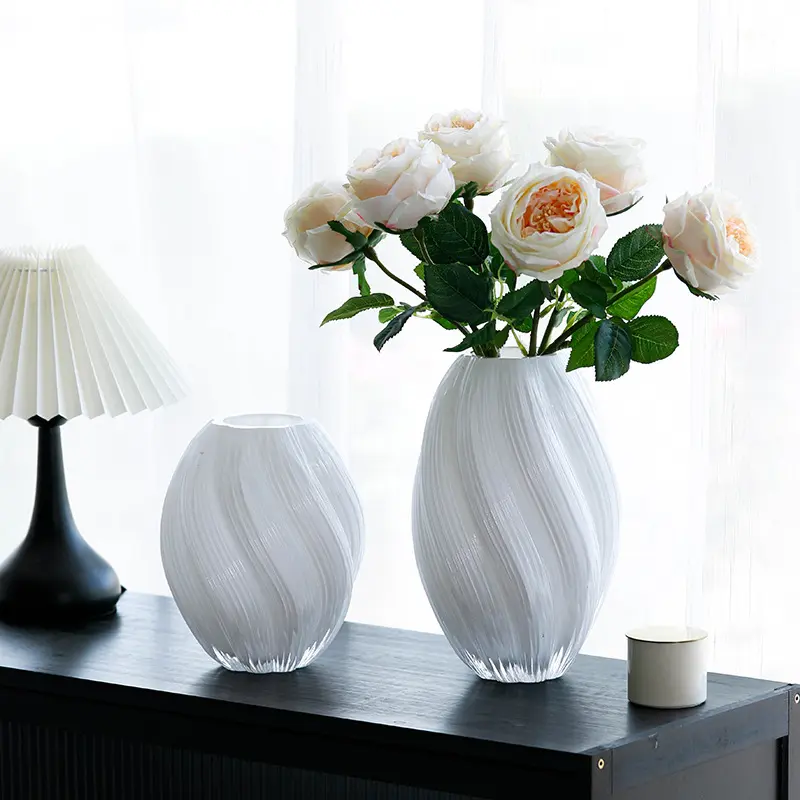 【麦芽糖造型】创意玻璃花瓶轻奢高级感水养鲜花干花客厅桌面摆件,淘宝优惠券,粉丝福利购,淘宝优惠卷