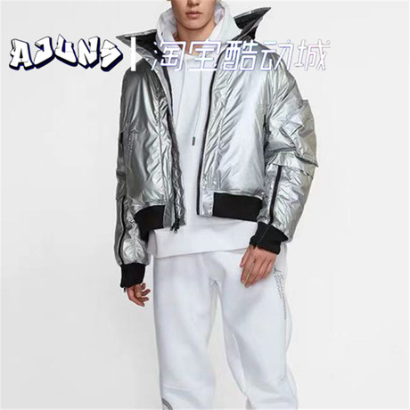 Jordan 23 Engineered Ma 1银色运动夹克羽绒服cq2465 095 010