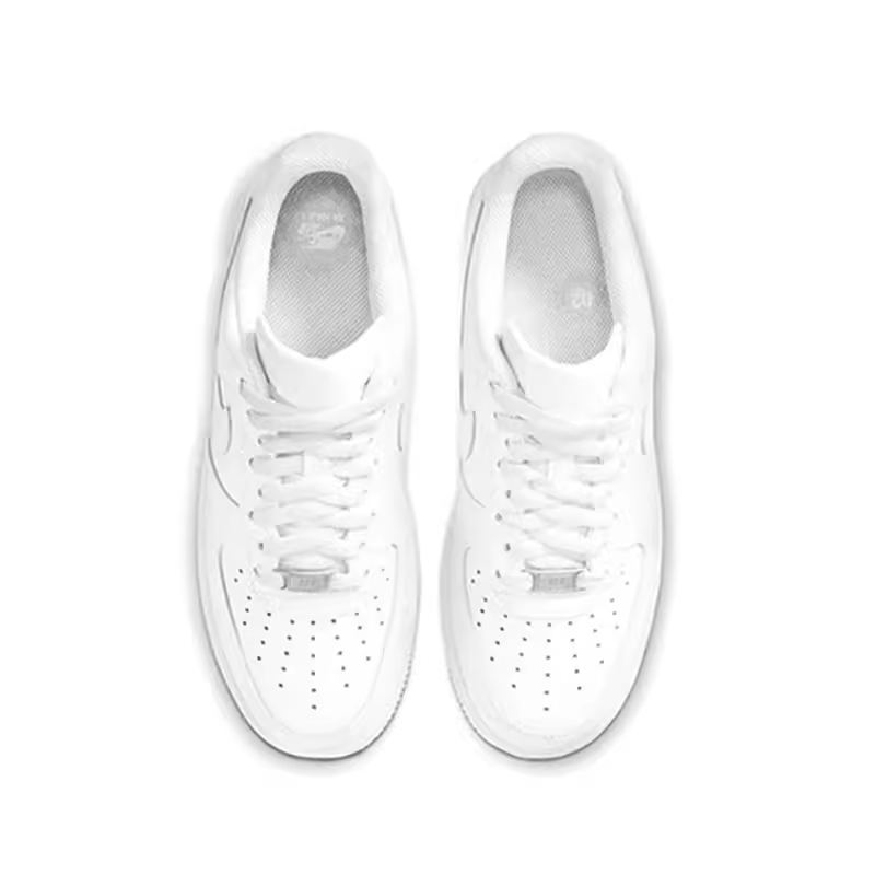 啵波体育 Nike Air Force 1 Low AF1纯白低帮休闲板鞋 DD8959-100-图1