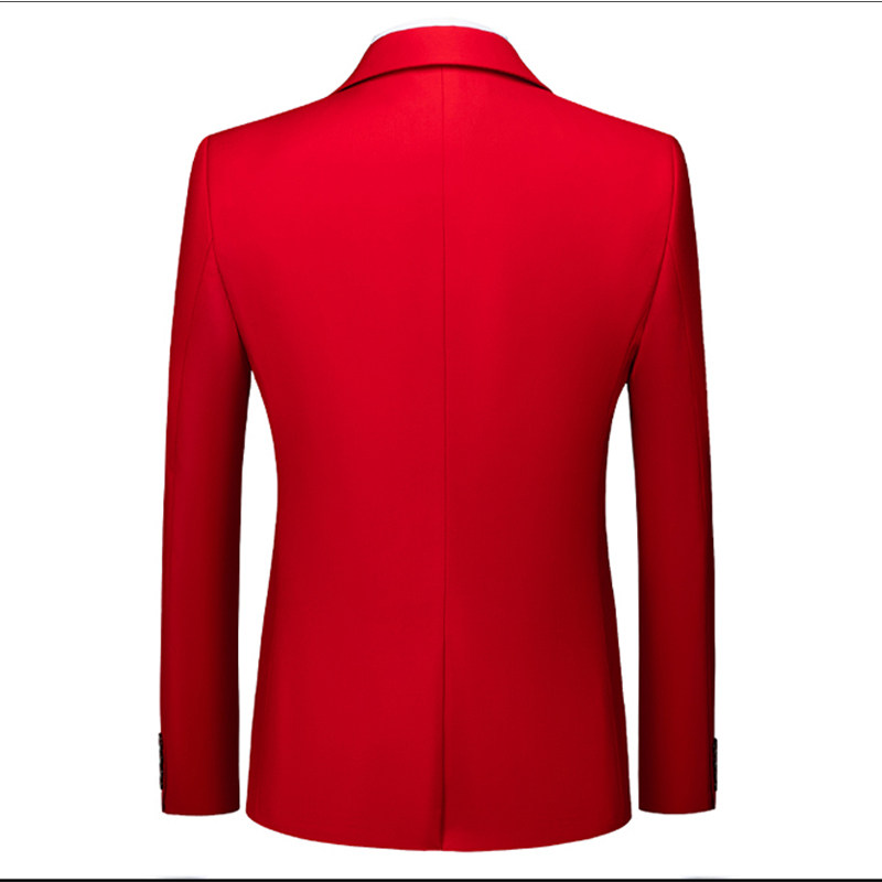 大红色西装男大码修身单西外套韩版双扣商务休闲表演主持人服装,淘宝优惠券,粉丝福利购,淘宝优惠卷