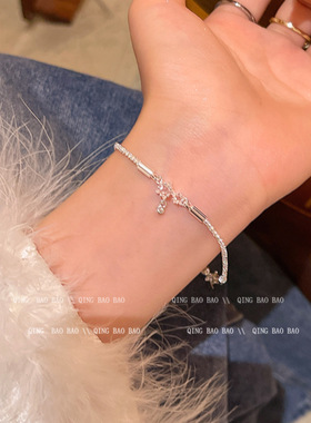 2026年爆款超闪锆石手链女百搭高级感新中式复古气质蝴蝶手饰