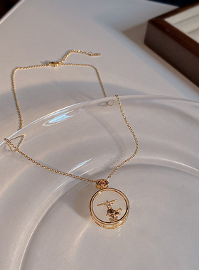 2026年新款国潮钛钢项链女齐天大圣吊坠网红气质个性锁骨链设计感