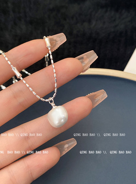 设计感几何吊坠锁骨链项链女时尚气质百搭高级感小众锁骨链饰品潮