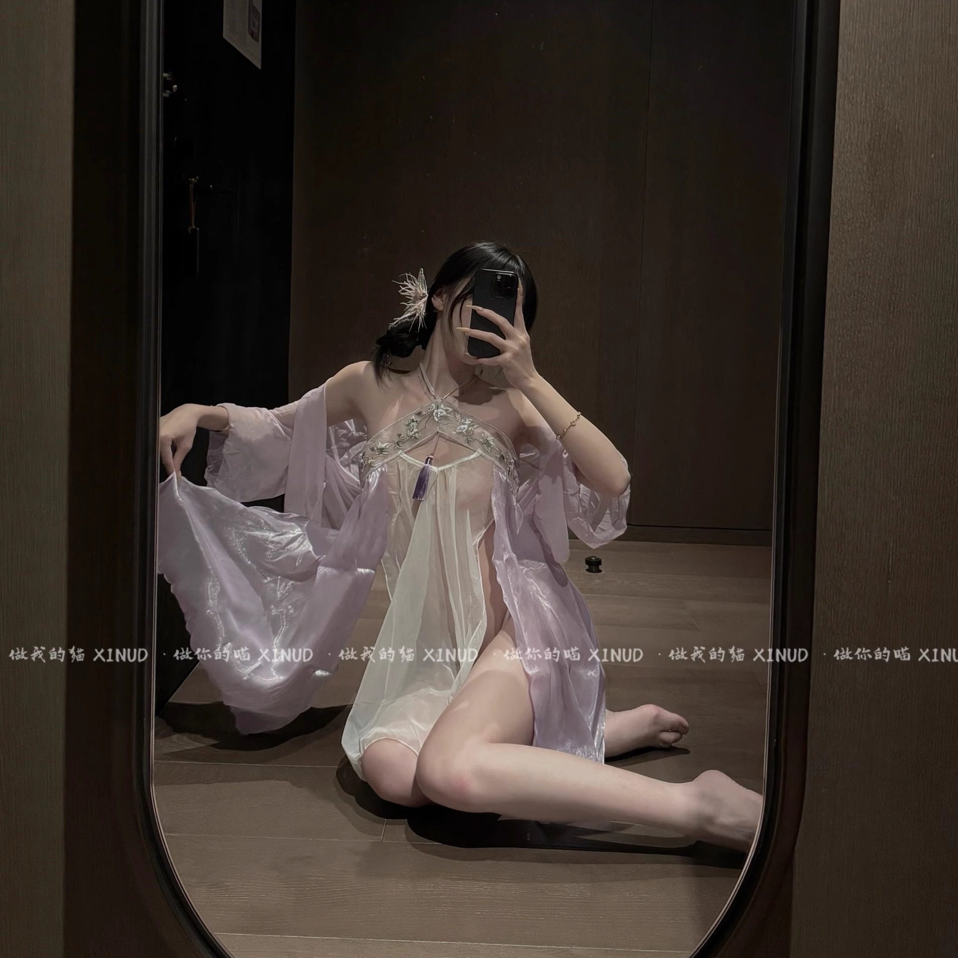 做你的猫：梦中有佳人*异域风情古风内衣套装薄款显身材分体睡裙,淘宝优惠券,粉丝福利购,淘宝优惠卷