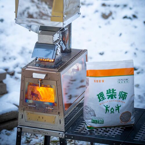 理柴师生物质颗粒燃料ENplus A1级 6mm直径3kg颗粒料木柴柴火绿炉 - 图0