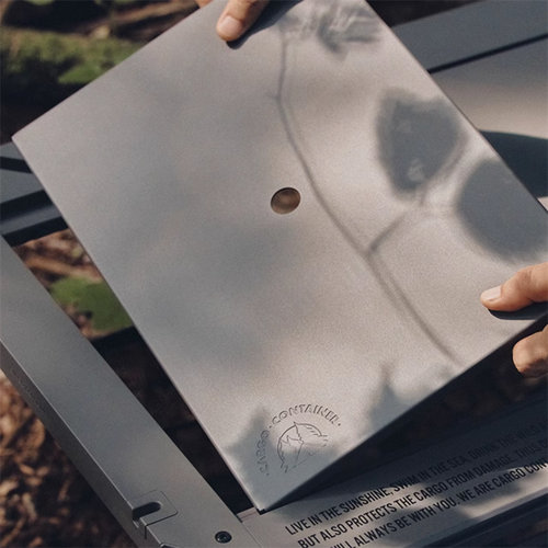 韩国CARGO CONTAINER户外铝合金露营桌折叠拓展战术IGT桌拆卸升降 - 图1