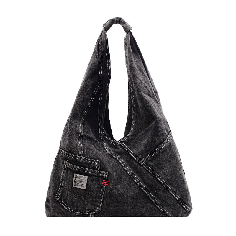 牛仔布单肩女包日韩小众新款大容量通勤手提包上课放书时尚女士包,淘宝优惠券,粉丝福利购,淘宝优惠卷