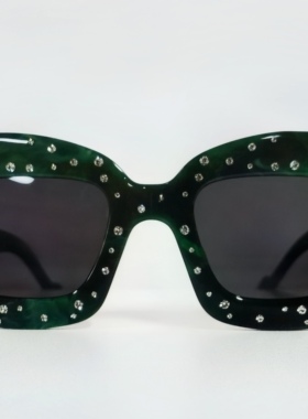 时尚全板材钻石太阳眼镜