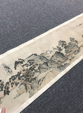 明戴进长江万里图卷古代山水画