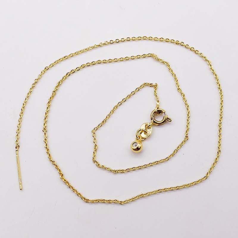 925半银十字链O字链  单链蛇骨链项链带针硅胶调节球路路通链配饰,淘宝优惠券,粉丝福利购,淘宝优惠卷