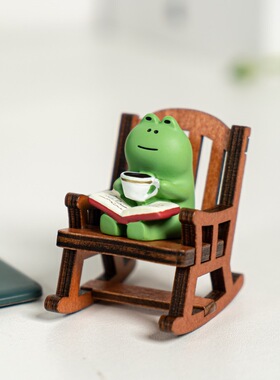 提前退休了治愈系青蛙摇椅