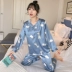 Bộ đồ ngủ nữ mùa hè băng lụa mỏng dài tay phiên bản Hàn Quốc của bộ phim hoạt hình gợi cảm XL hai mảnh phù hợp với mùa xuân và mùa thu dịch vụ tại nhà - Nam giới shop thời trang nam Nam giới