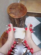 Moxibustion health preservation line qi and blood cold and damp warm menstrual pain to enhance immunity